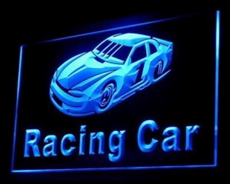 Racing Car LED Neon Sign